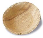 25 assiettes palmier creuses biodegradables 20 cm