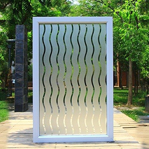 Film vitrostatique motif VAGUES, largeur 45cm v...