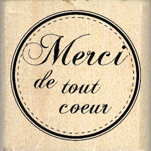 Fb208030 tampon scrapbooking merci de tout coeu...