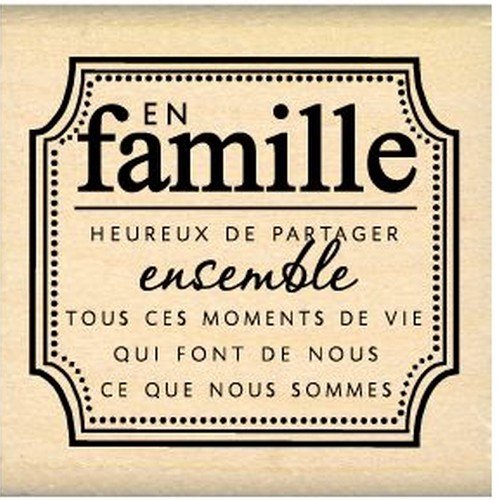 Fd210138 tampon scrapbooking en famille beige 5...