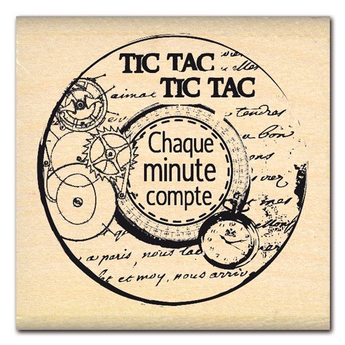 Fd112013 tampon scrapbooking chaque minute comp...