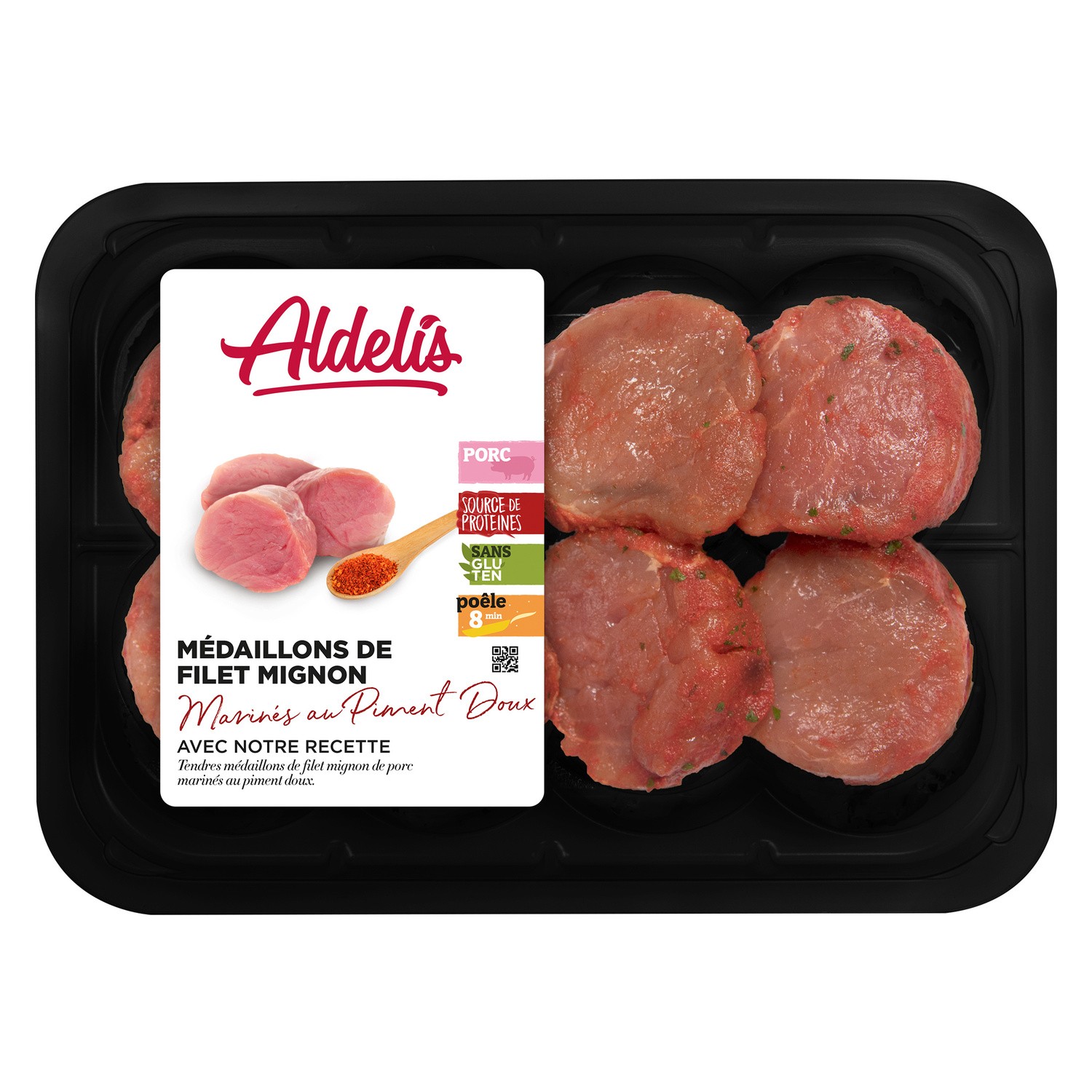 Filet mignon en médaillons marinés au piment do...