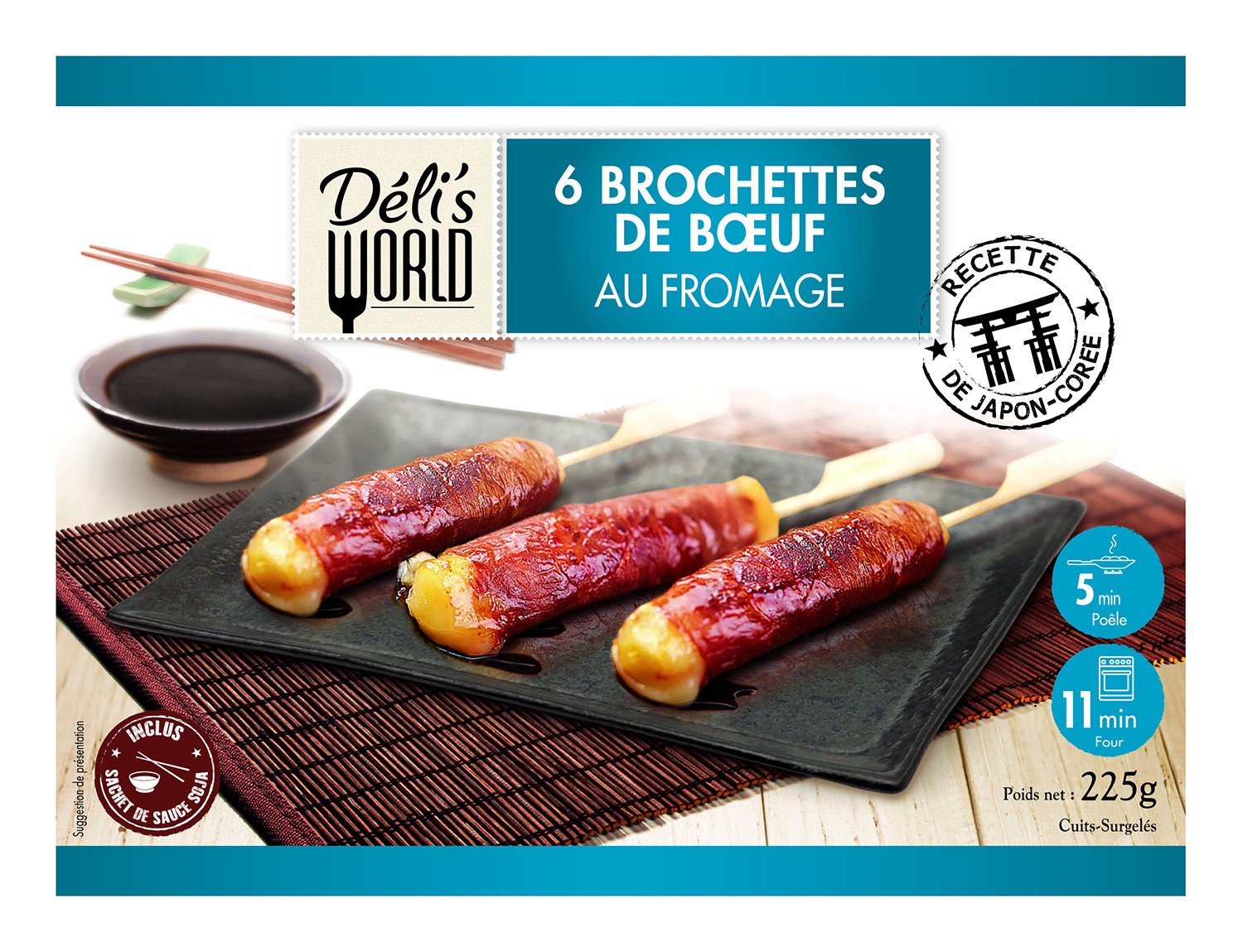 Brochette de bœuf au fromage DELI'S WORLD