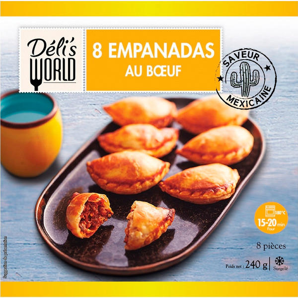  Empanadas Au Bœuf Surgelés Delis World code EAN 3760184013391 