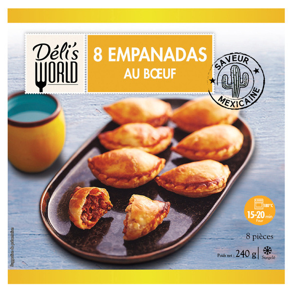 DELIS WORLD Empanadas surgelées code EAN 3760184013643 