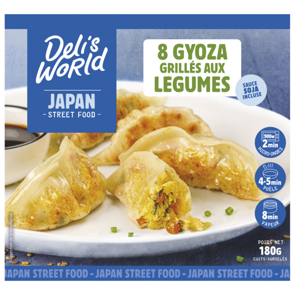 8 GYOZA GRILLÉS AUX LÉGUMES SURGELÉS 
