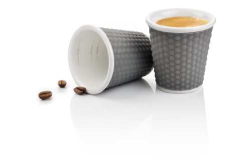 A-0862 set de 2 gobelets nids d'abeilles porcel...