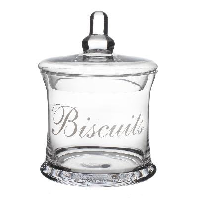 BONBONNIERE EN VERRE INSCPRIPTION biscuits- pou...