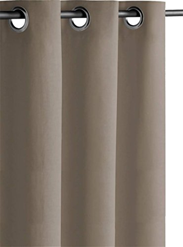 Lot de 2 Rideaux occultants 135x240 cm Taupe