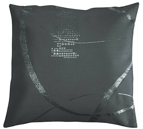 Coussin Strass 40x40 cm - Entretien Facile Gris