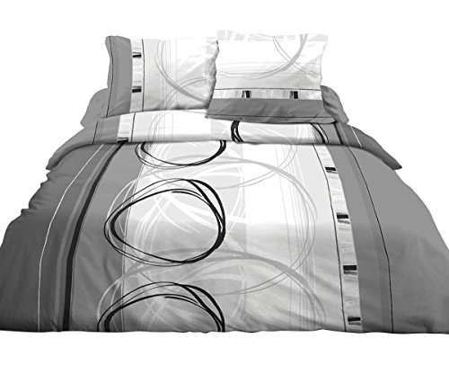 Parure Drap plat + drap-housse 140x190 + 2 taie...