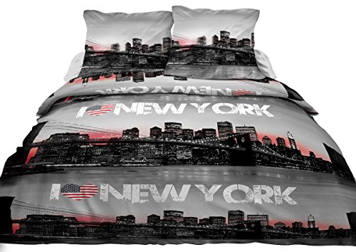 Housse de couette 220x240 + 2 taies Pur coton 5...