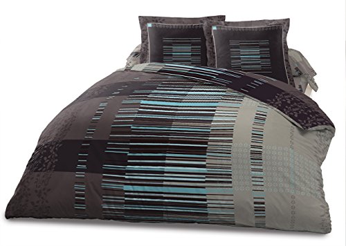 Housse de couette 220x240 + 2 taies Pur coton 5...