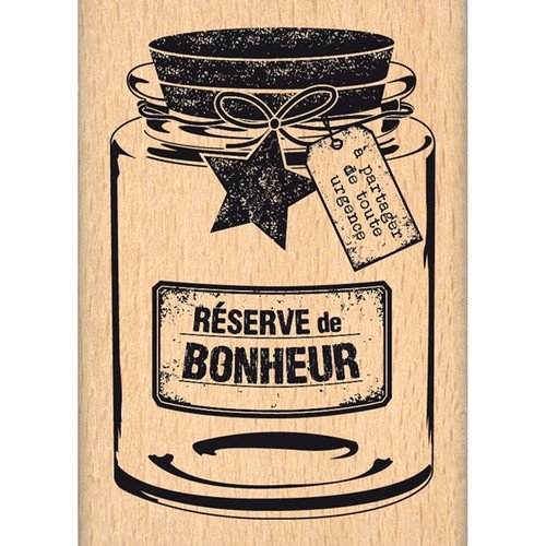 Fe214069 tampon scrapbooking réserve de bonheur...