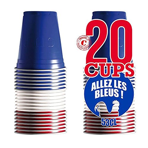 20 GOBELETS FRANCE 50CL AUTHENTIQUES