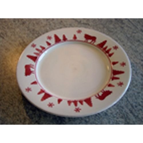 Assiette plate 'vache rouge' (lot de 6) - f3608...