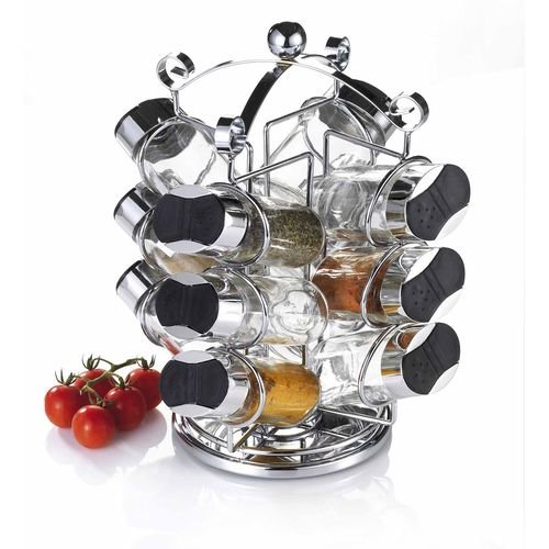 Generique 85106 Porte Épices 12 Pots Inox