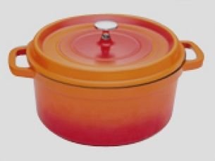 Xb-0620a2 cocotte ronde rouge 20 cm