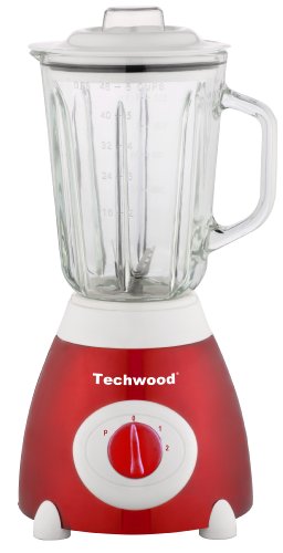 Techwood TBLI-365 Blender Inox Rouge 1,5 L