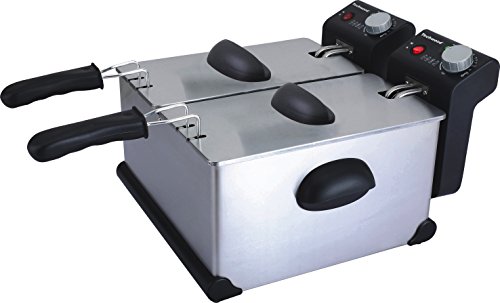 Techwood TFR-722 Double Friteuse Inox