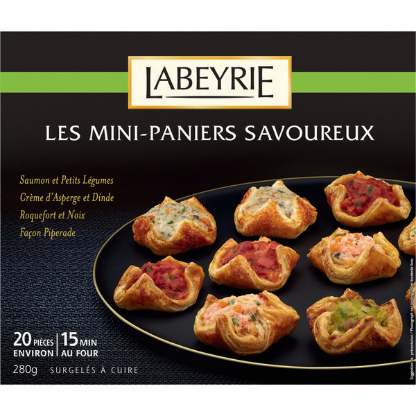 Les Mini-Paniers savoureux surgelés