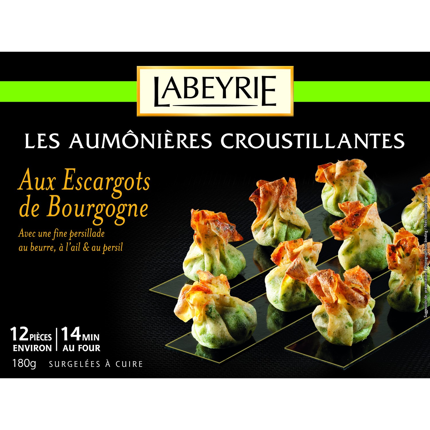 LABEYRIE Aumônières escargots de Bourgogne LABEYRIE code EAN 3760197631520 