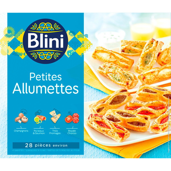 28 Allumettes apéritifs surgelées