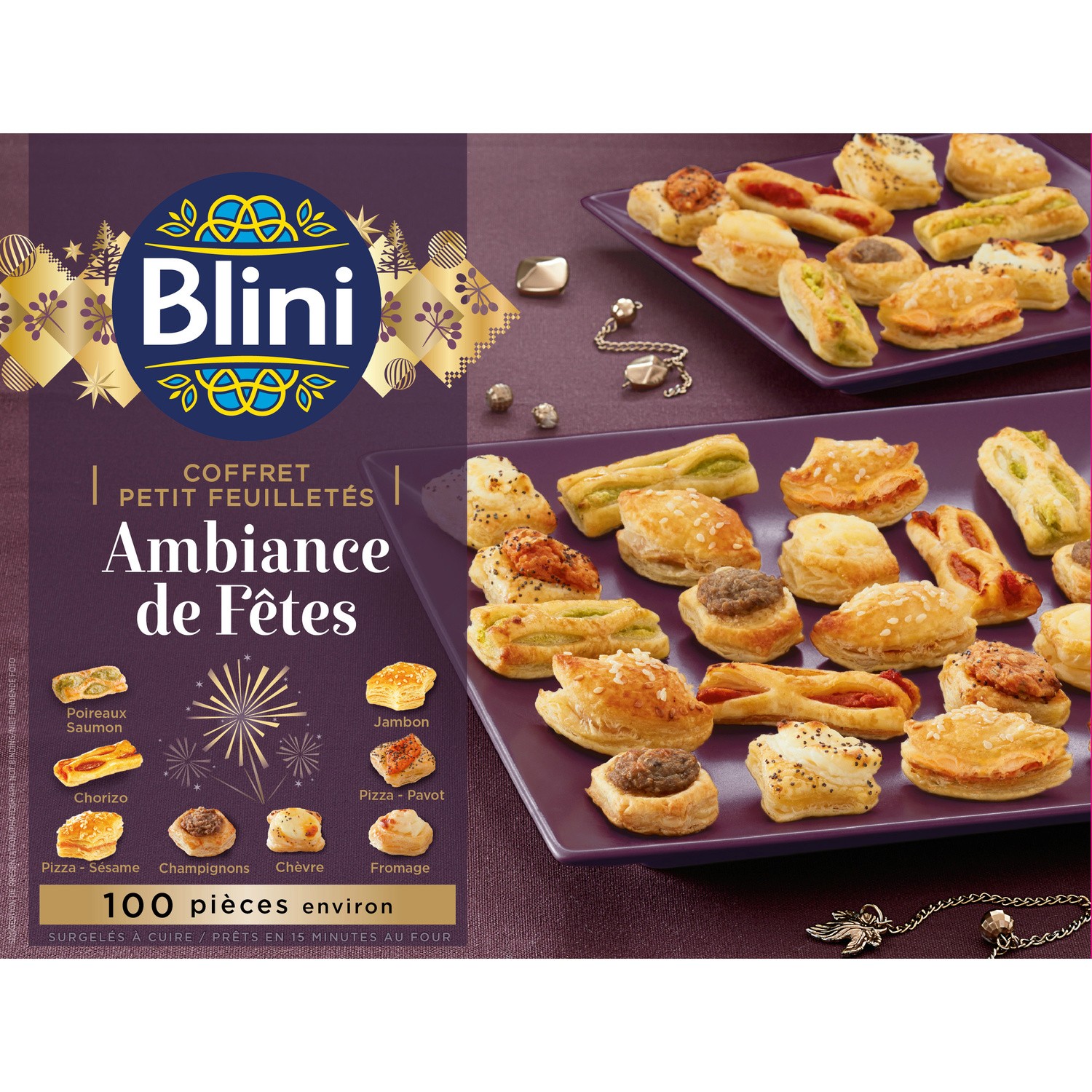 Mini feuilletés assortiment BLINI