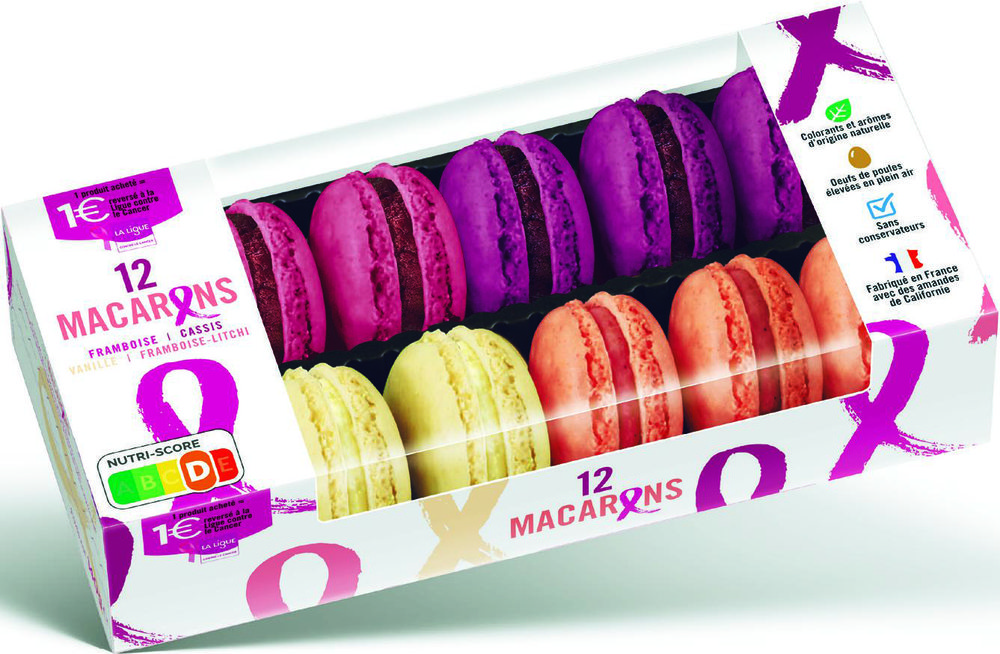  12 MACARONS OCTOBRE ROSE code EAN 3760197638529 