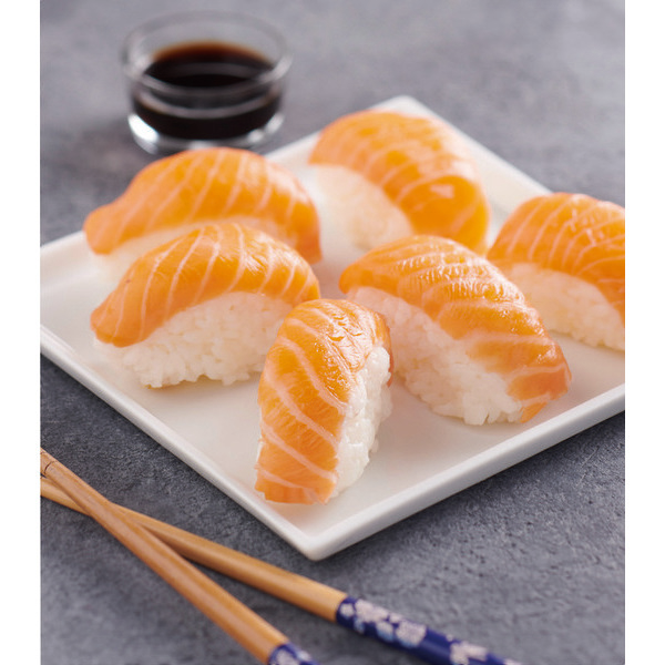 6 sushi Saumon
