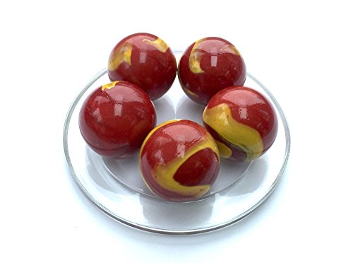 2 Billes Boulards VOLCAN - Bille en verre 35 mm