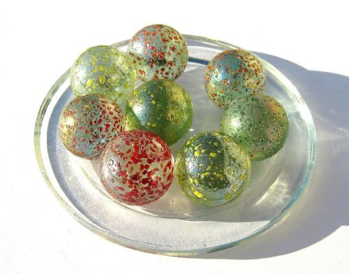 2 Calots PEPITE - Billes en verre de 25 mm