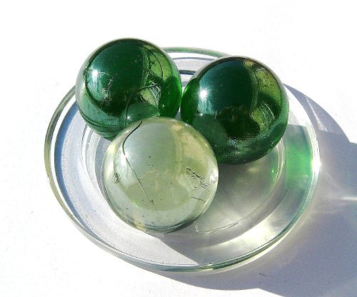 2 Baleines LOUPE - Billes en verre de 43 mm