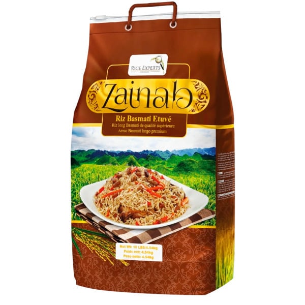 Riz Basmati Étuvé Traditionnel Zainab 3760204874599 