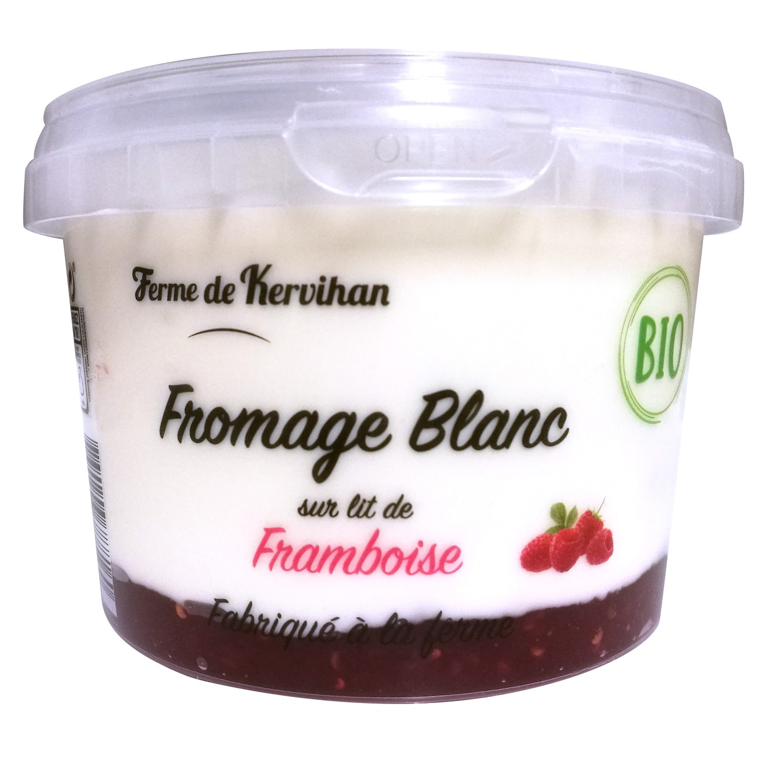 Fromage Blanc sur lit de Framboise Bio FERME KE...
