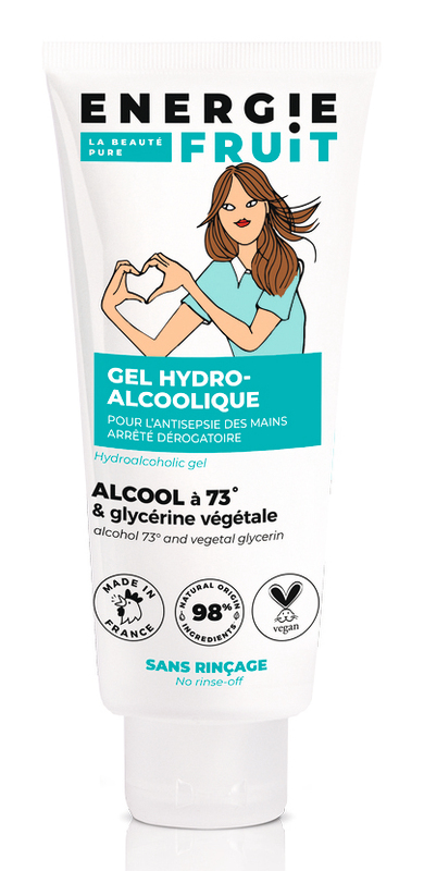 ENERGIE FRUIT GEL HYDROALCOOLIQUE SANS RINCAGE ENERGIE FRUIT code EAN 3760207117631 