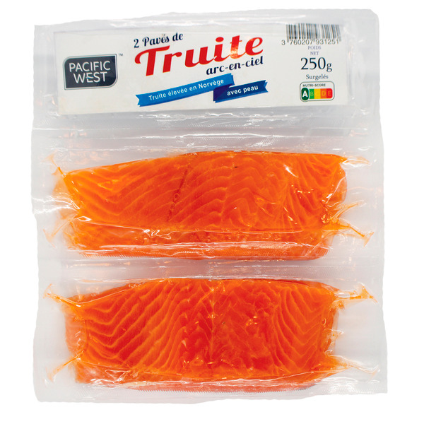 Pavés de Truite surgelés