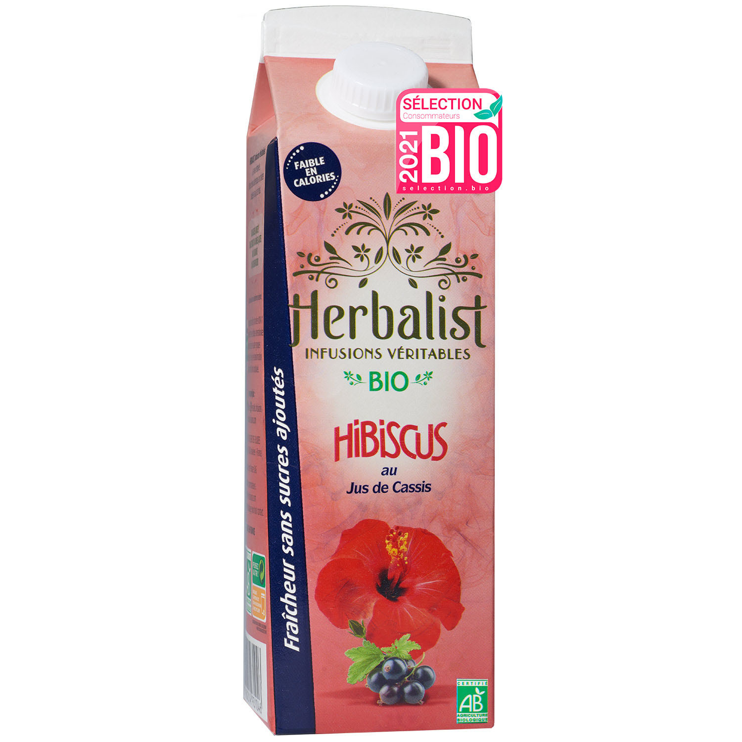 Boisson bio infusions hibiscus cassis sans sucr...