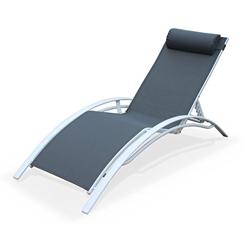 - bain de soleil aluminium - louisa blanc gris ...