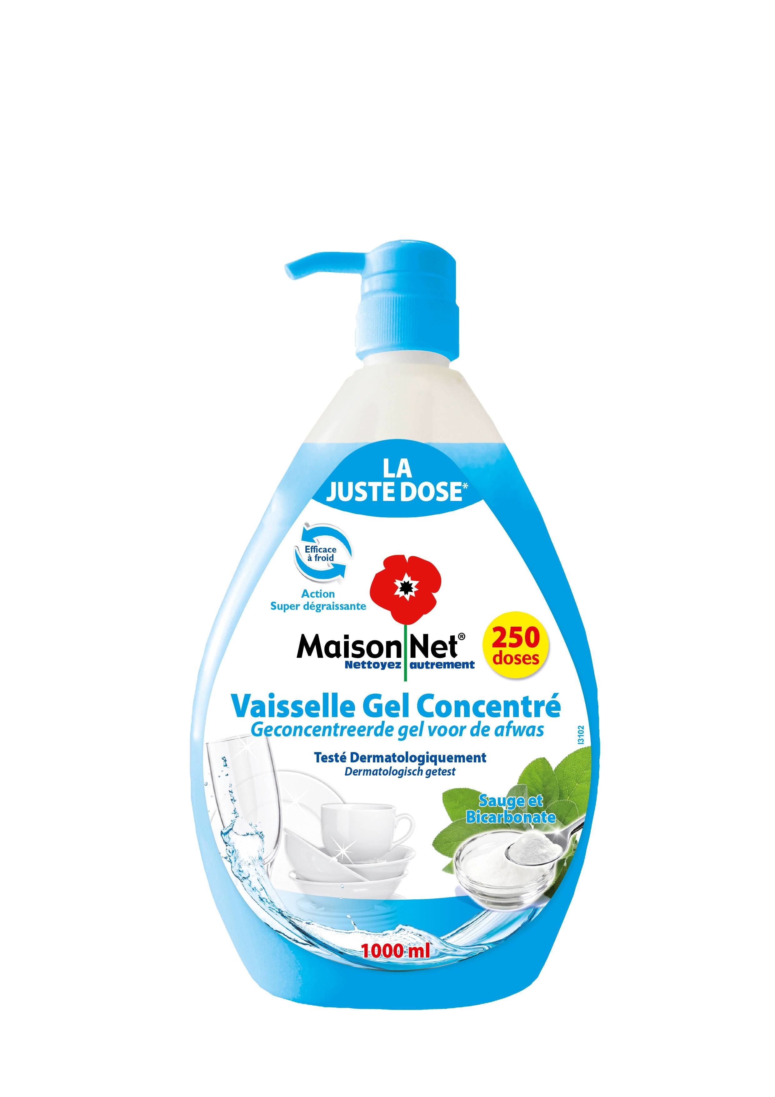  Vaisselle Gel Concentré Sauge et Bicarbonate MAISON NET code EAN 3760216981148 