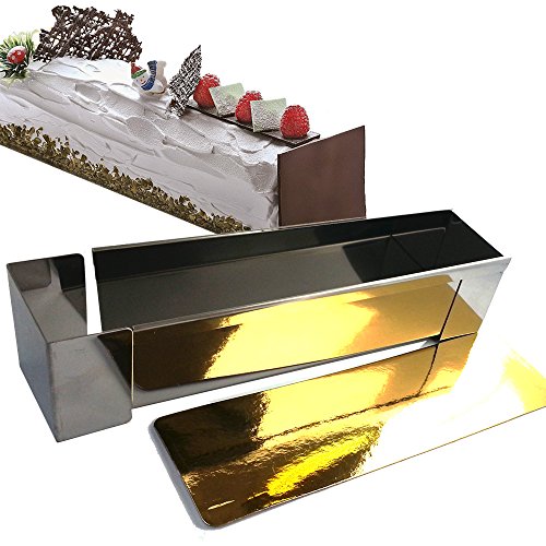 Daudignac - Moule à Bûche Pâtissière Carré Inox Embouts amovibles 3760218458174 DAUDIGNAC Daudignac - Moule à Bûche Pâtissière Carré Inox Embouts amovibles 3760218458174 DAUDIGNAC