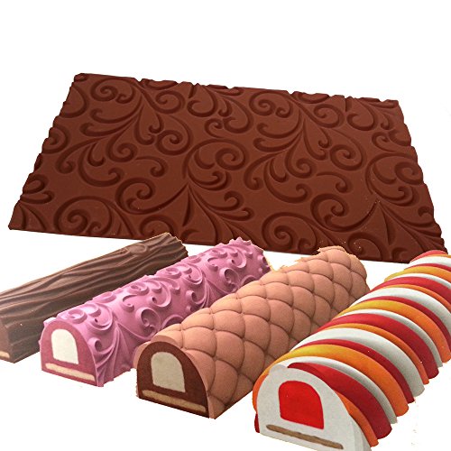 Daudignac - Tapis relief silicone Bûche de Noël...