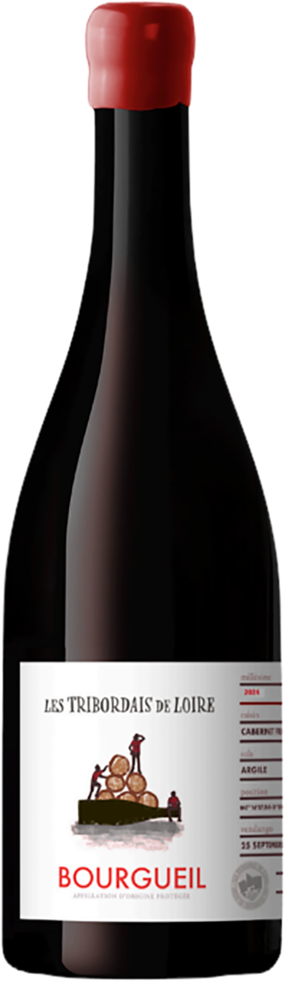  AOP BOURGEUIL ROUGE BIO - LES TRIBORDAIS 2024 code EAN 3760218914625 