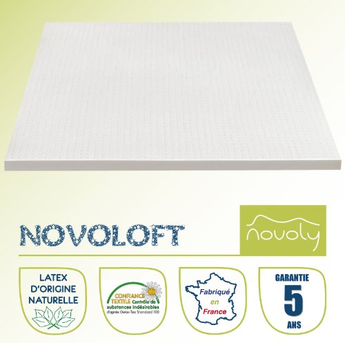 Surmatelas 100% latex 90x190 - Novoloft