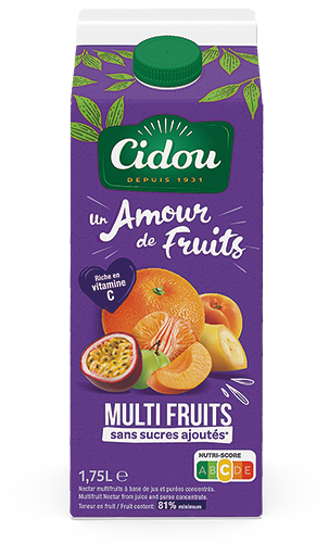 NECTAR DE FRUITS SANS SUCRES AJOUTÉS