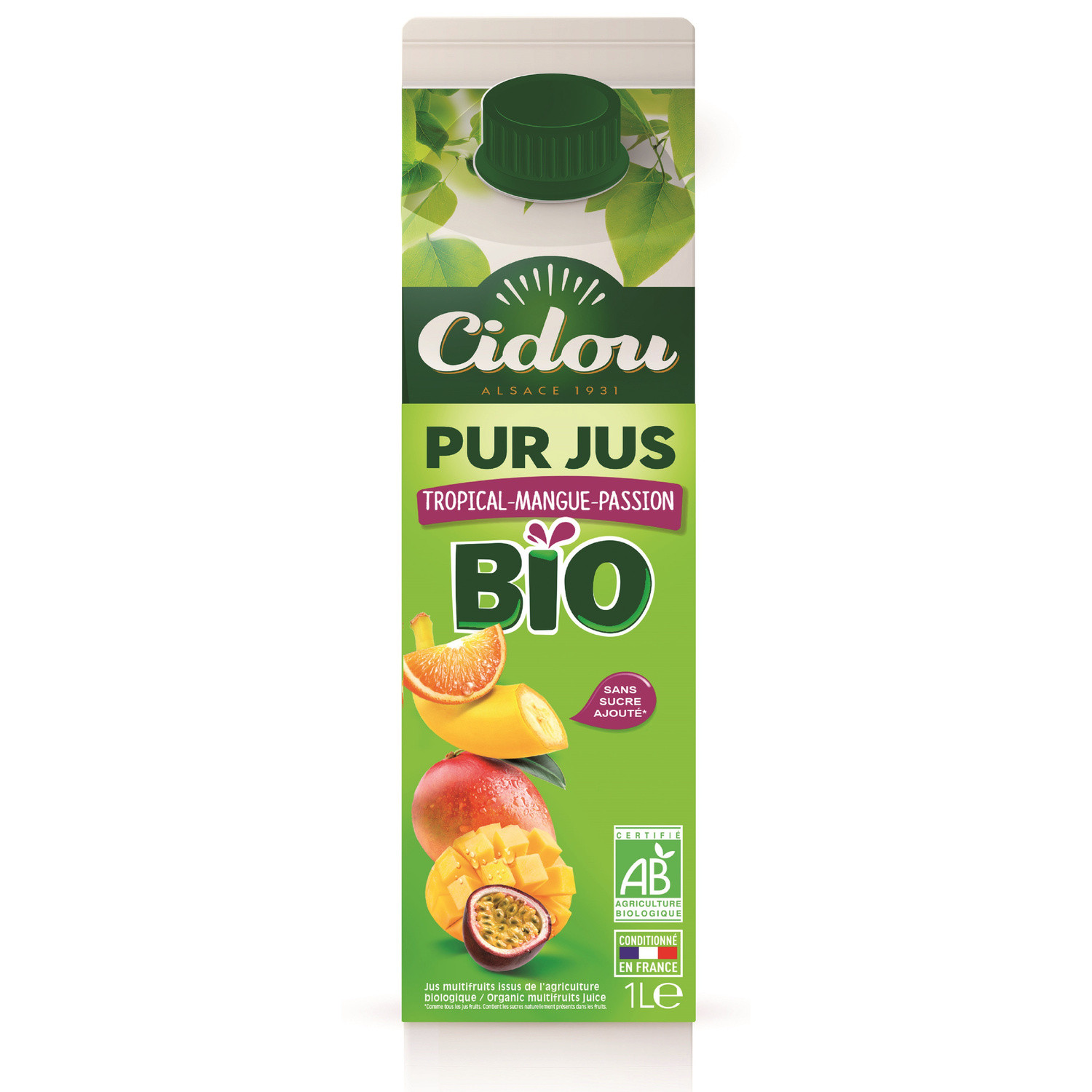 Jus de fruits Bio tropical CIDOU