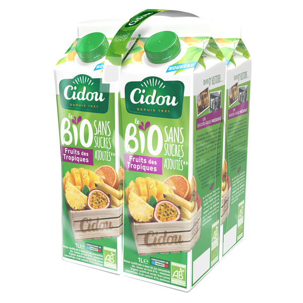 Nectar de fruits Bio
Sans sucres ajoutés