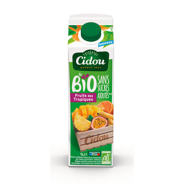 cidou Jus de fruits Bio code EAN 3760225493113 