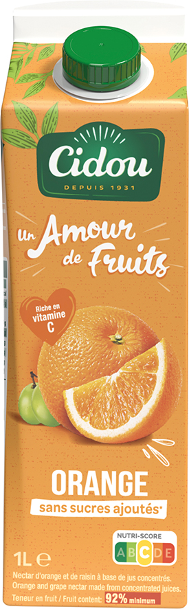 NECTAR DE FRUITS sans sucres ajoutés