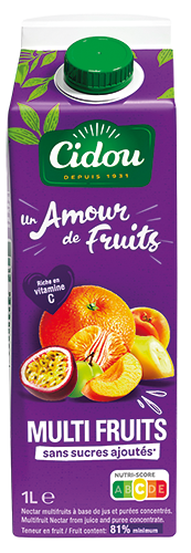 CIDOU NECTAR SANS SUCRES AJOUTÉS code EAN 3760225494523 